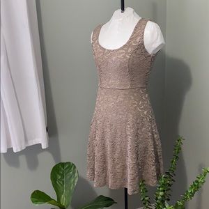 Keyhole Back Lace Dress